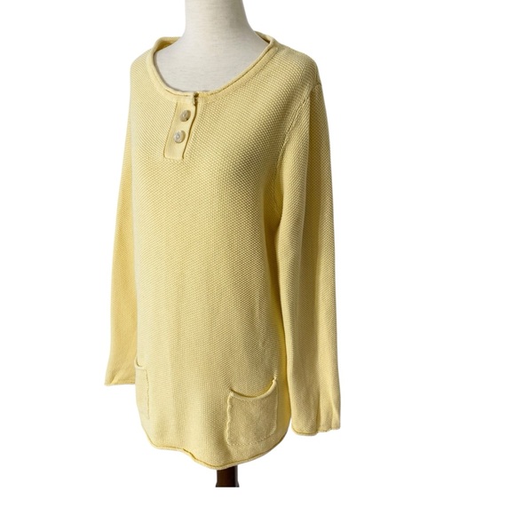 VINTAGE WHITE STAG Waffle Knit Tunic Sweater Top - Picture 3 of 7